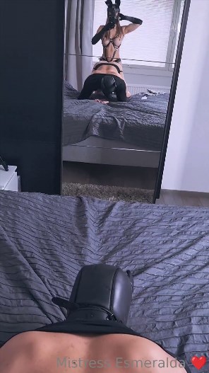 Mistress Esmeralda - Trying Out My New Full Body Strap-On Harness
